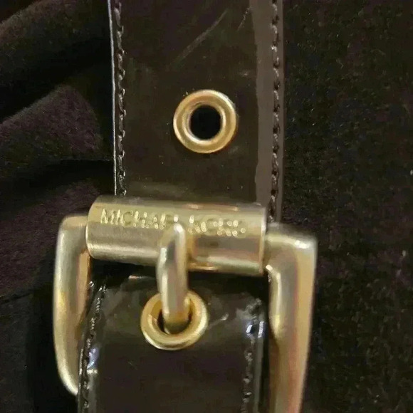 Michael Kors Womens Wedge Suede Slouch Tall Chocolate Boots Size 9 - Picture 4 of 8